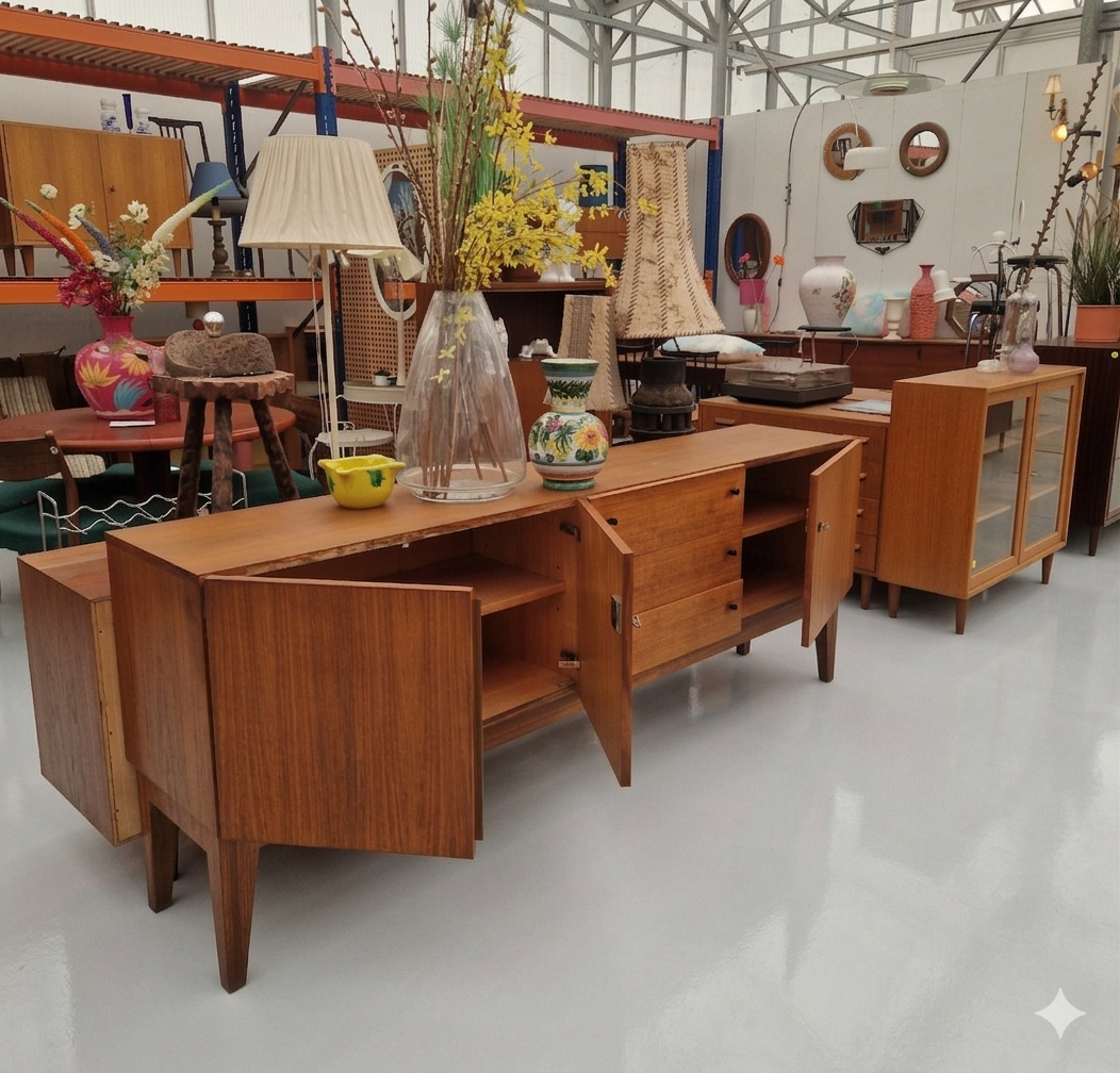 Vintage dressoir 210cm