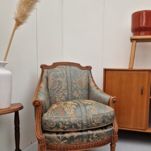 Vintage fauteuiltje met orginele stof 1