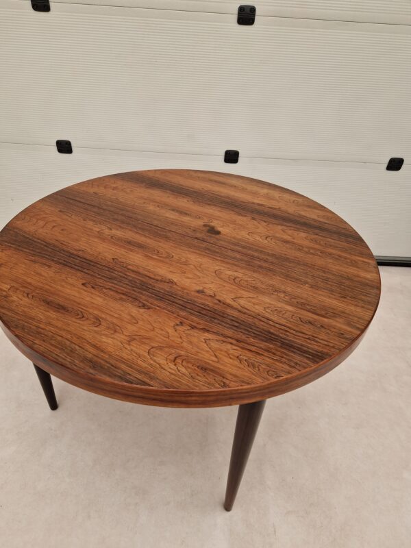 Vintage round table rosewood by Kai Kristiansen