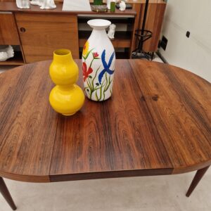 Vintage round table rosewood by Kai Kristiansen