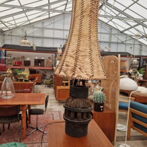 Vintage wiellamp hoogte 100cm