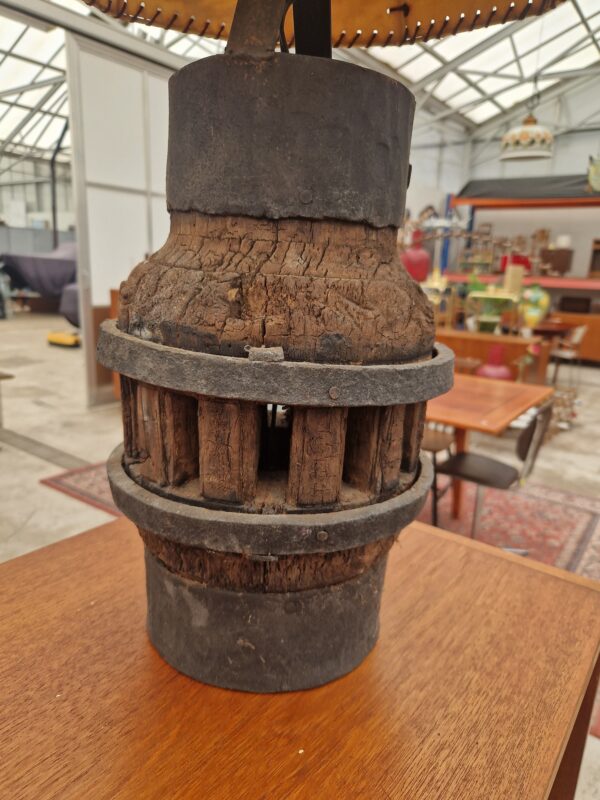 Vintage wiellamp hoogte 100cm