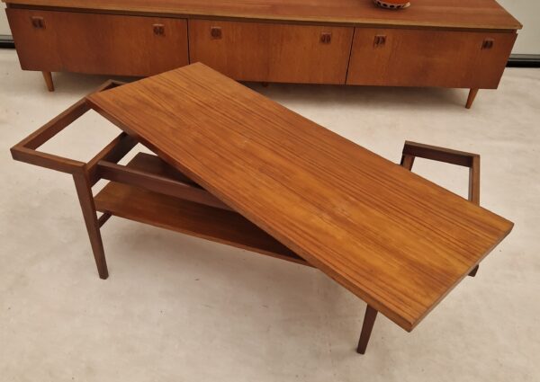 Vintage teakhouten salontafel