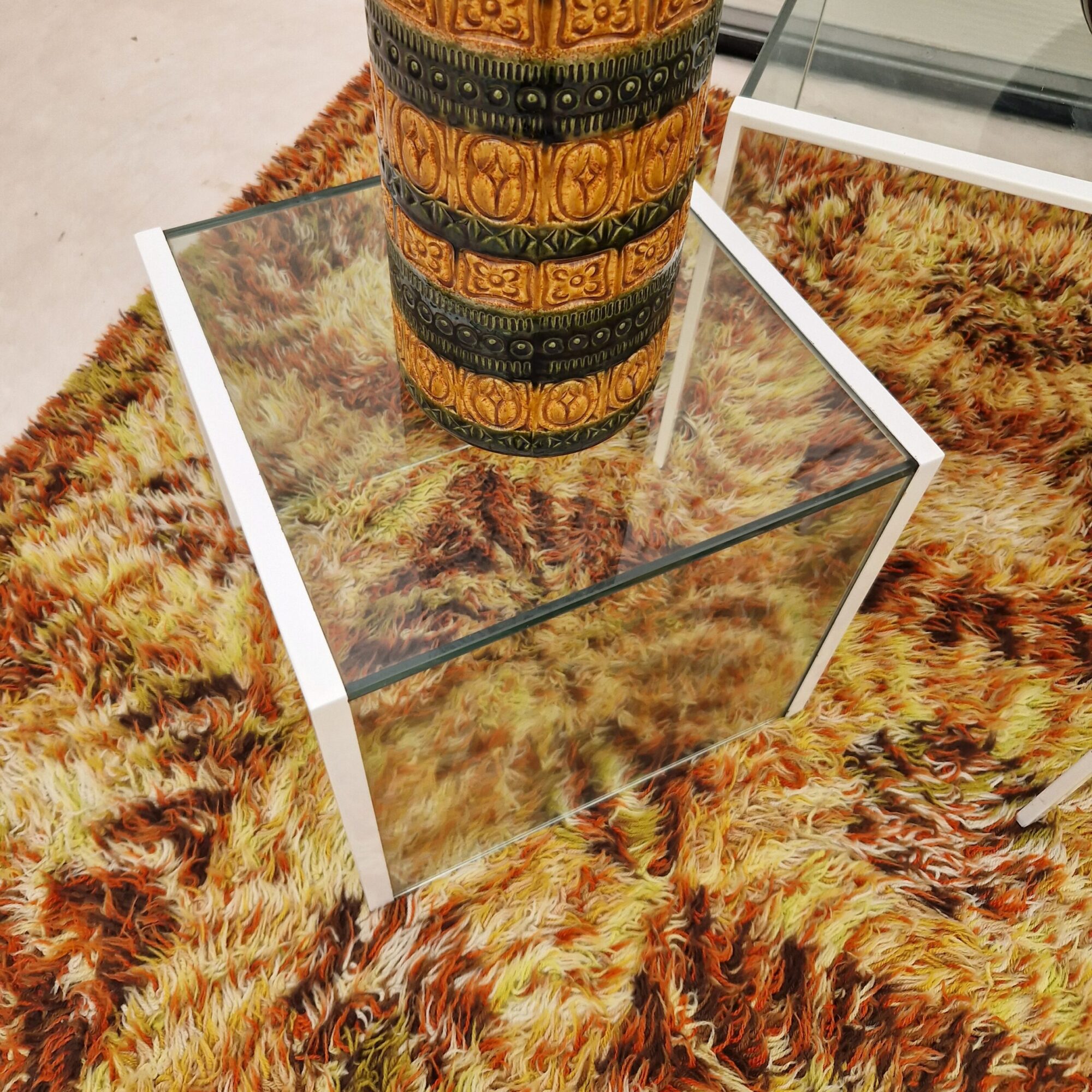 Vintage glazen nesting set