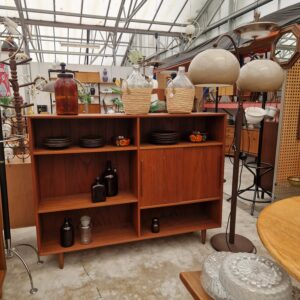 Vintage Deense wandkast 153cm