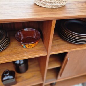 Vintage Deense wandkast 153cm