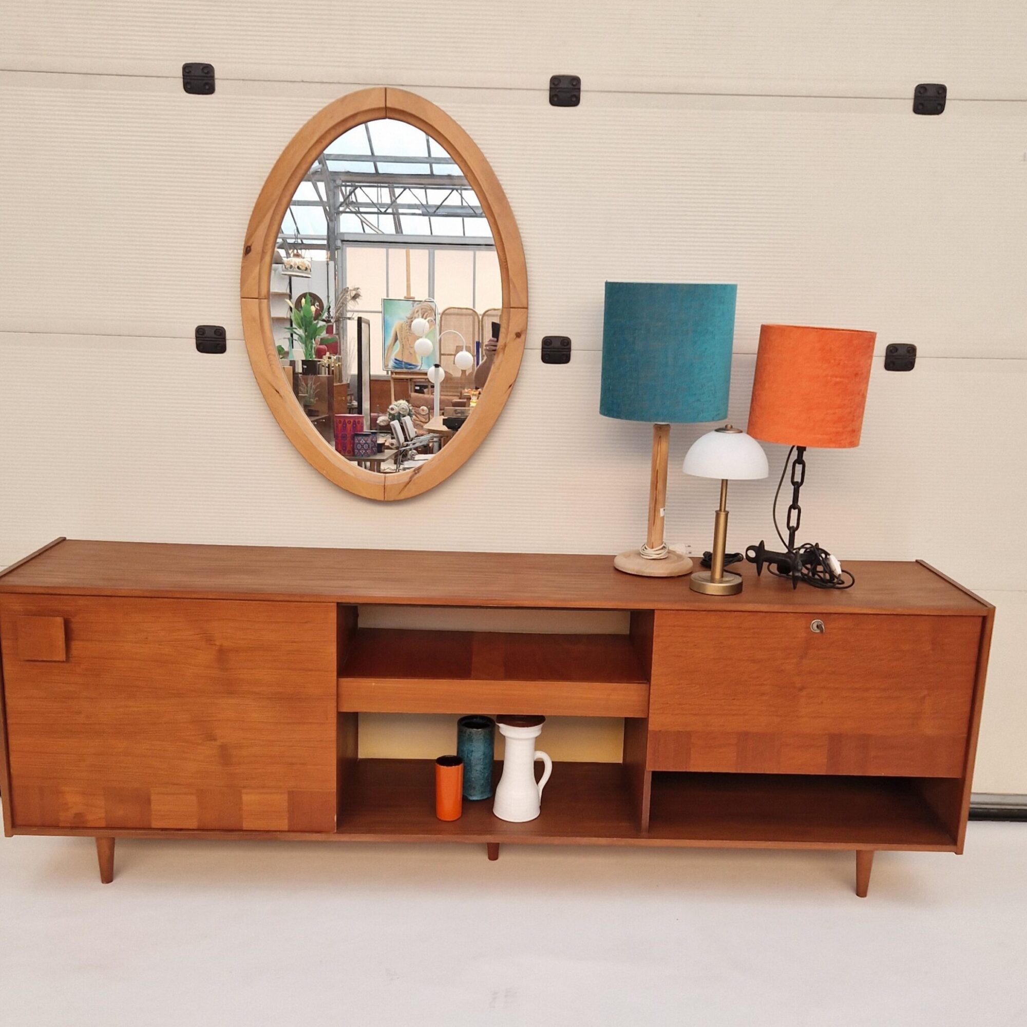 Vintage wandkast 220cm