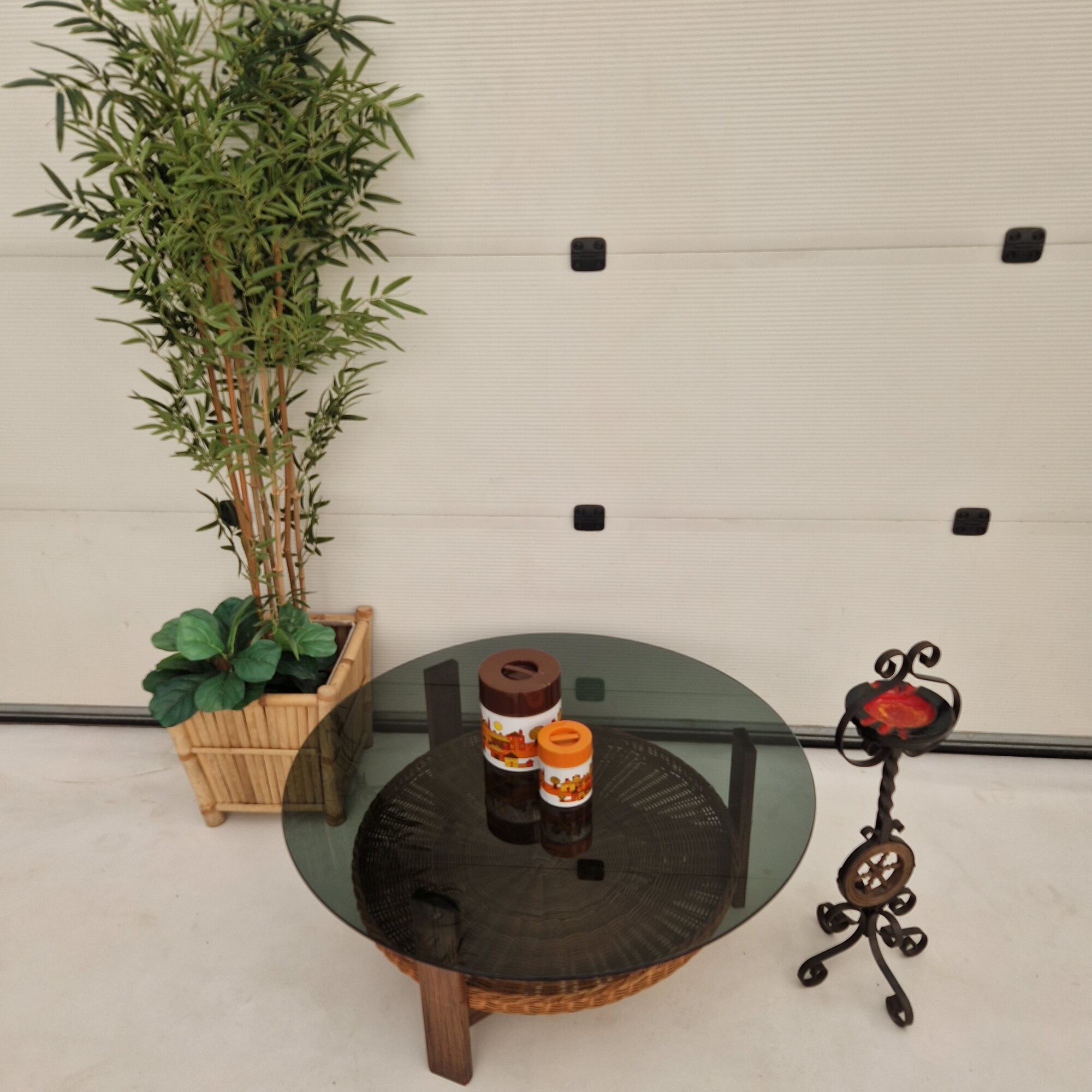 Vintage houten salontafel