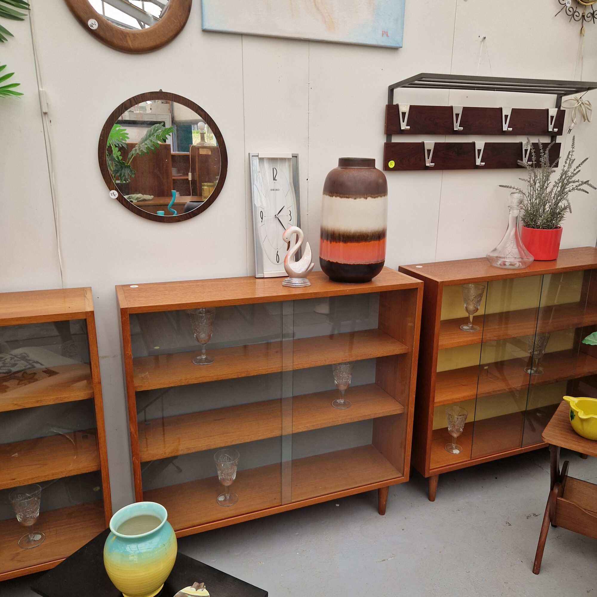 Vier Vitrine kasten 100cm