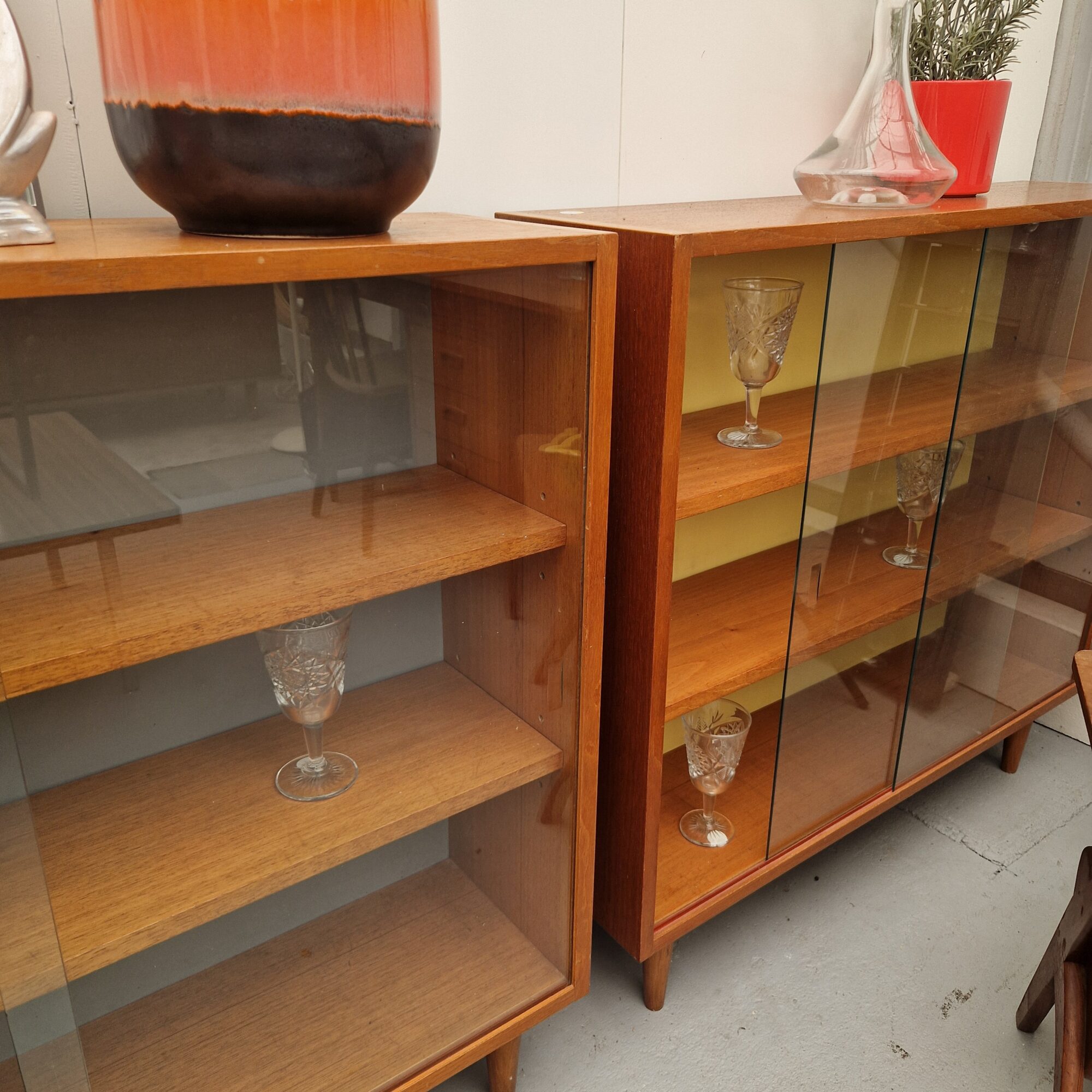 Vier Vitrine kasten 100cm