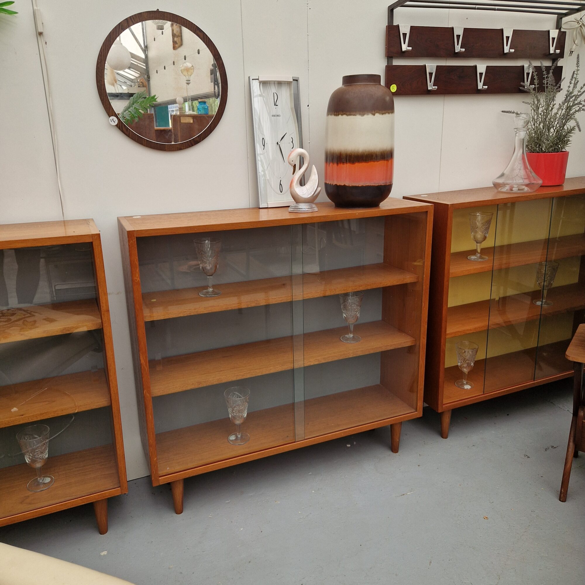 Vier Vitrine kasten 100cm