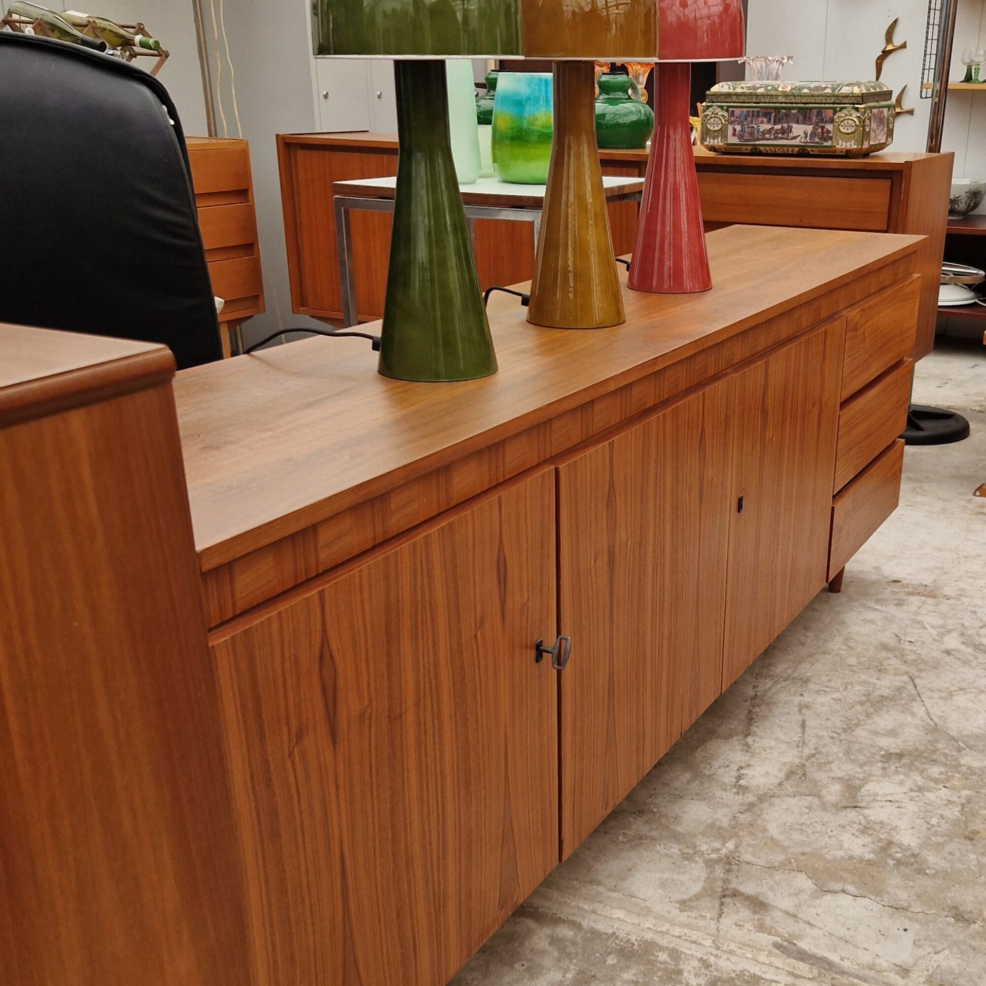 Vintage dressoir 200cm
