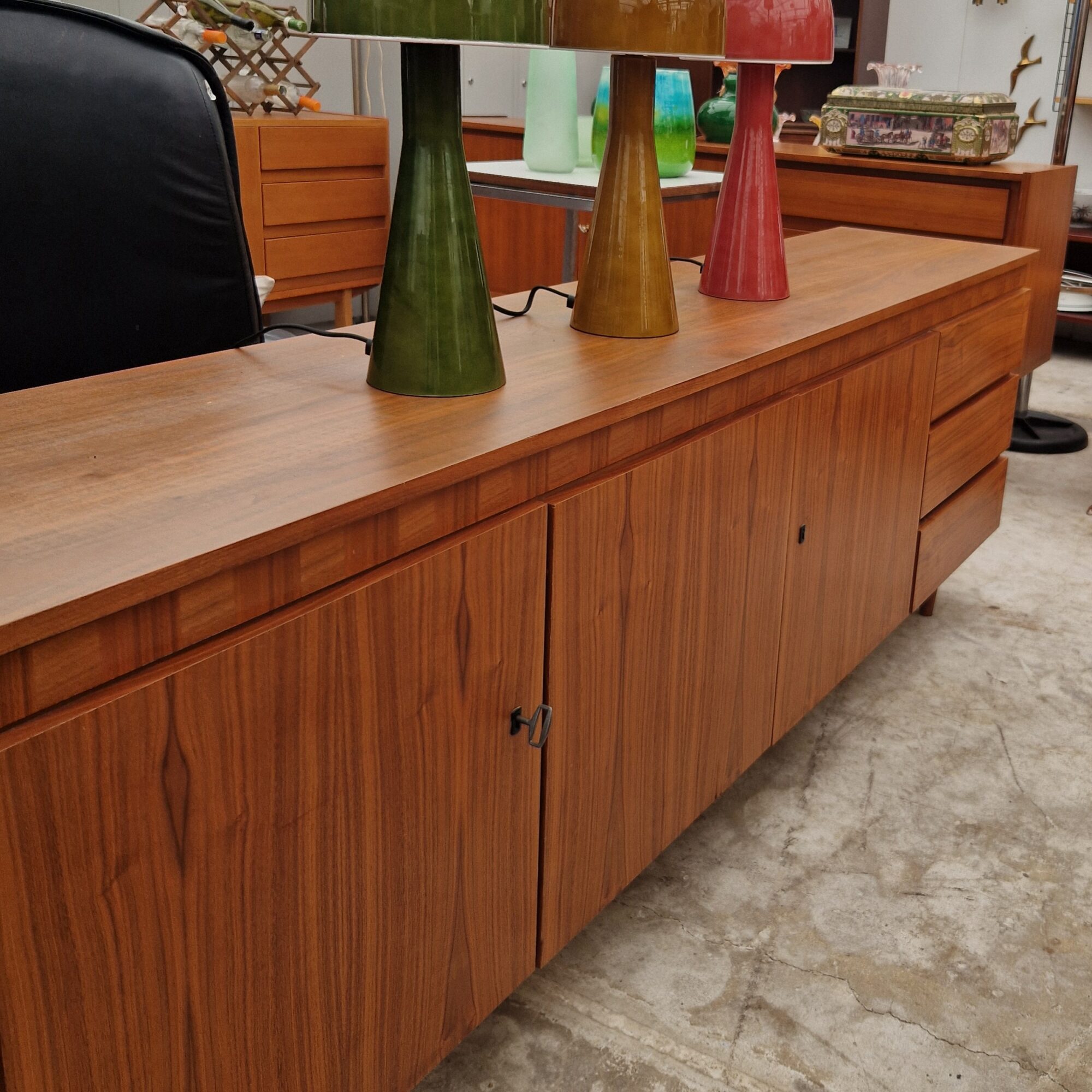 Vintage dressoir 200cm