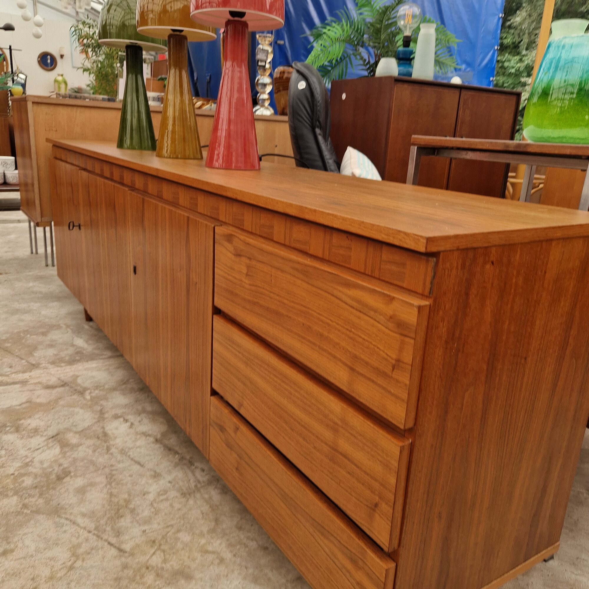 Vintage dressoir 200cm