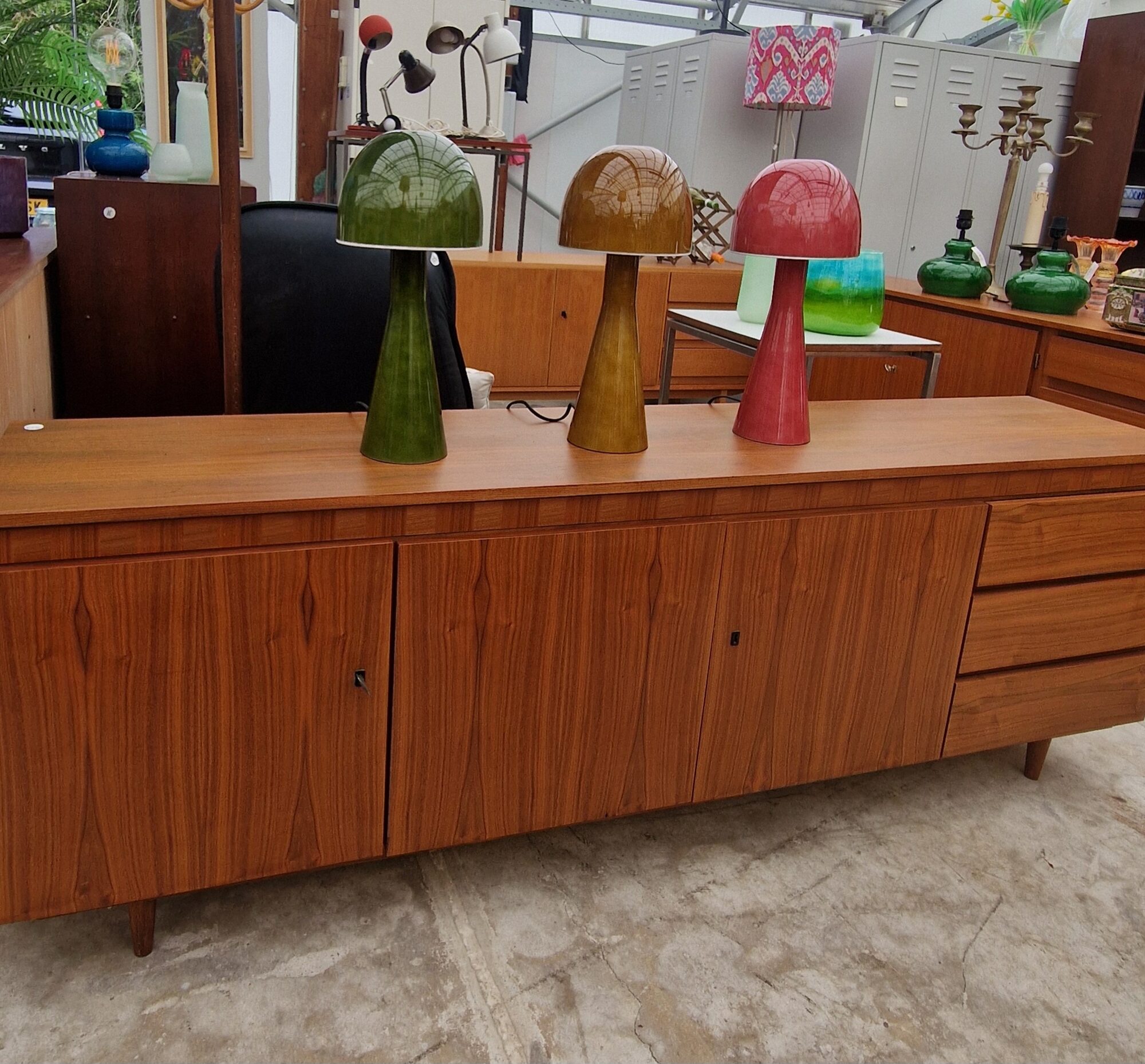 Vintage dressoir 200cm