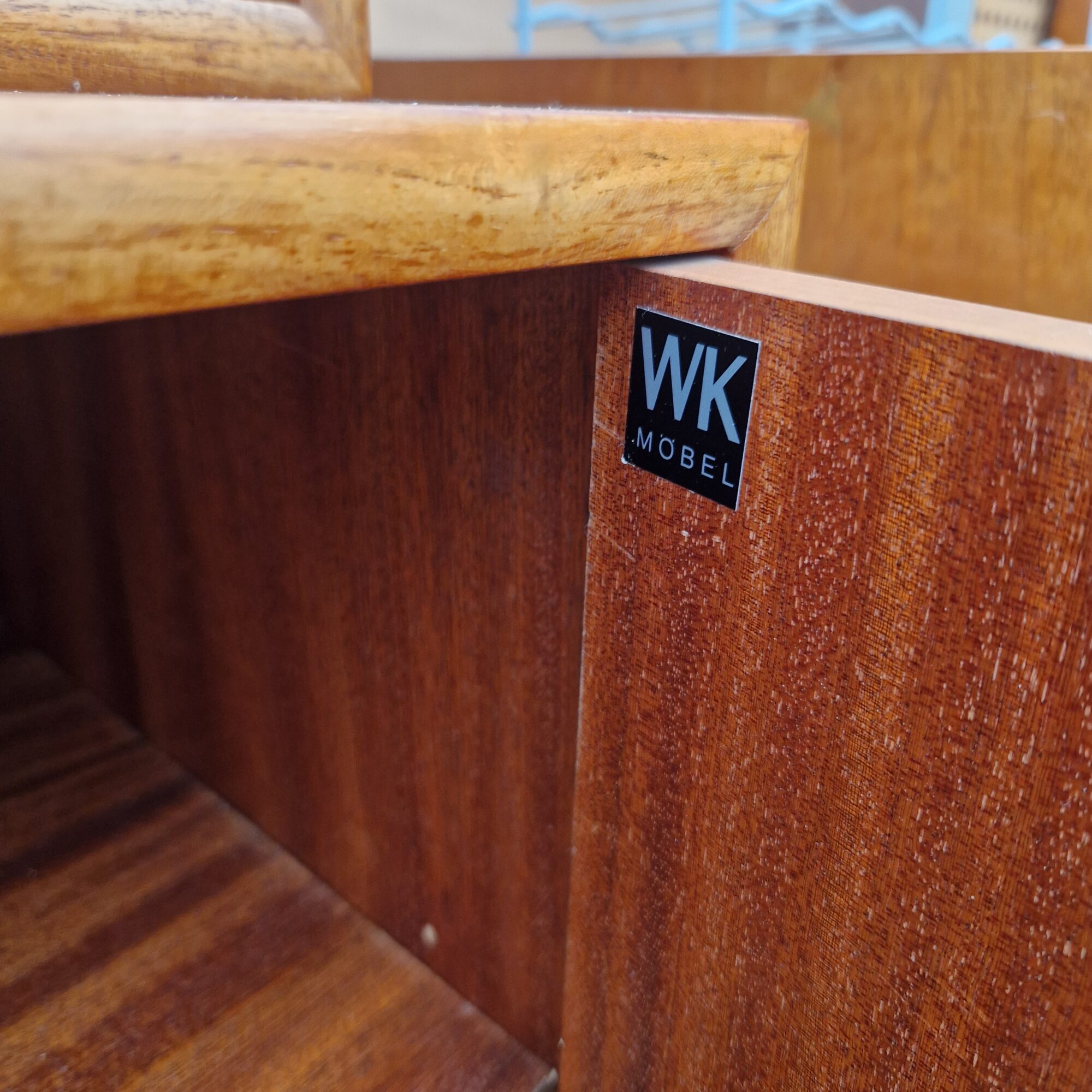 Hoge Vintage wandkast 191cm