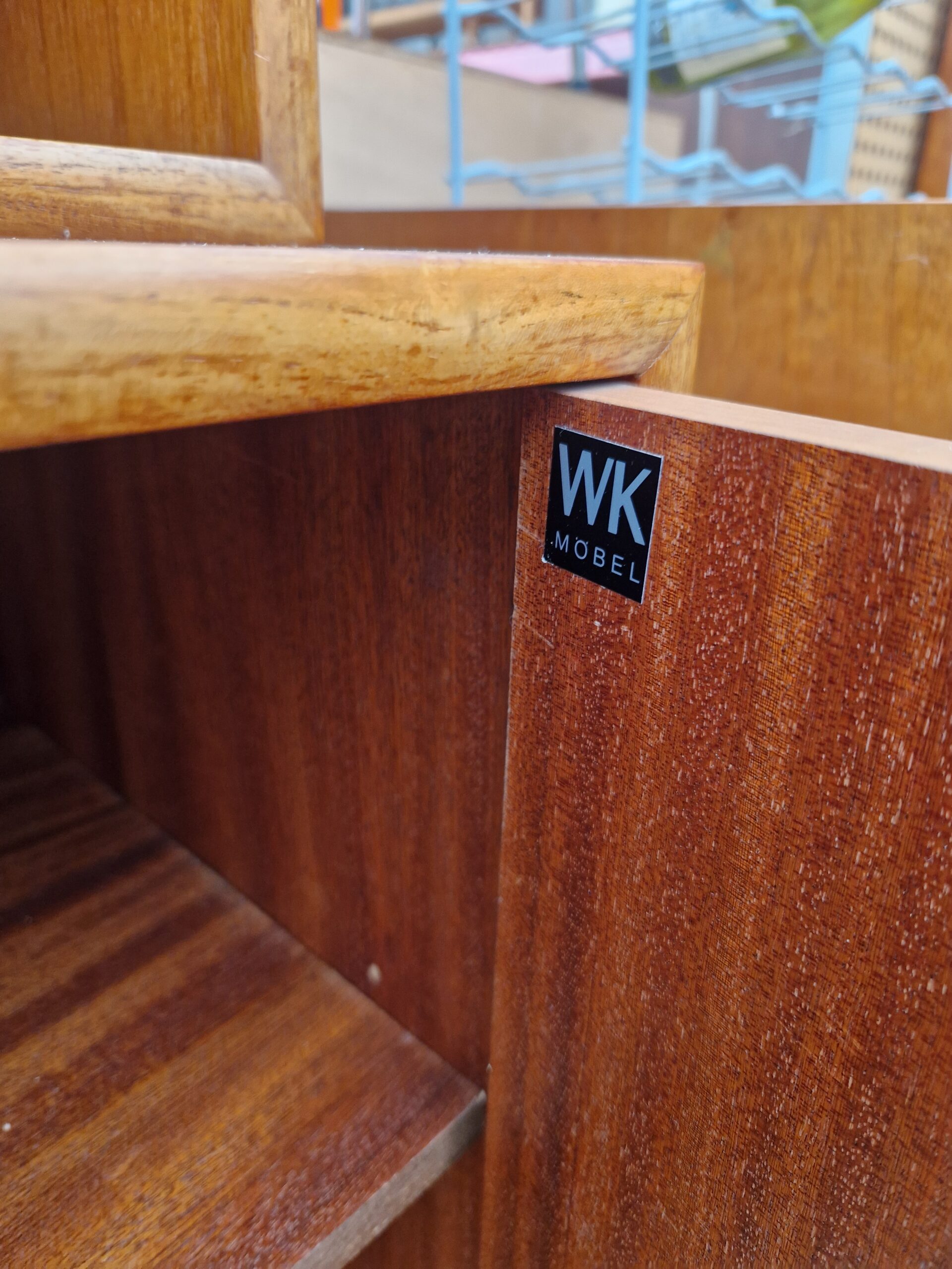 Hoge Vintage wandkast 191cm