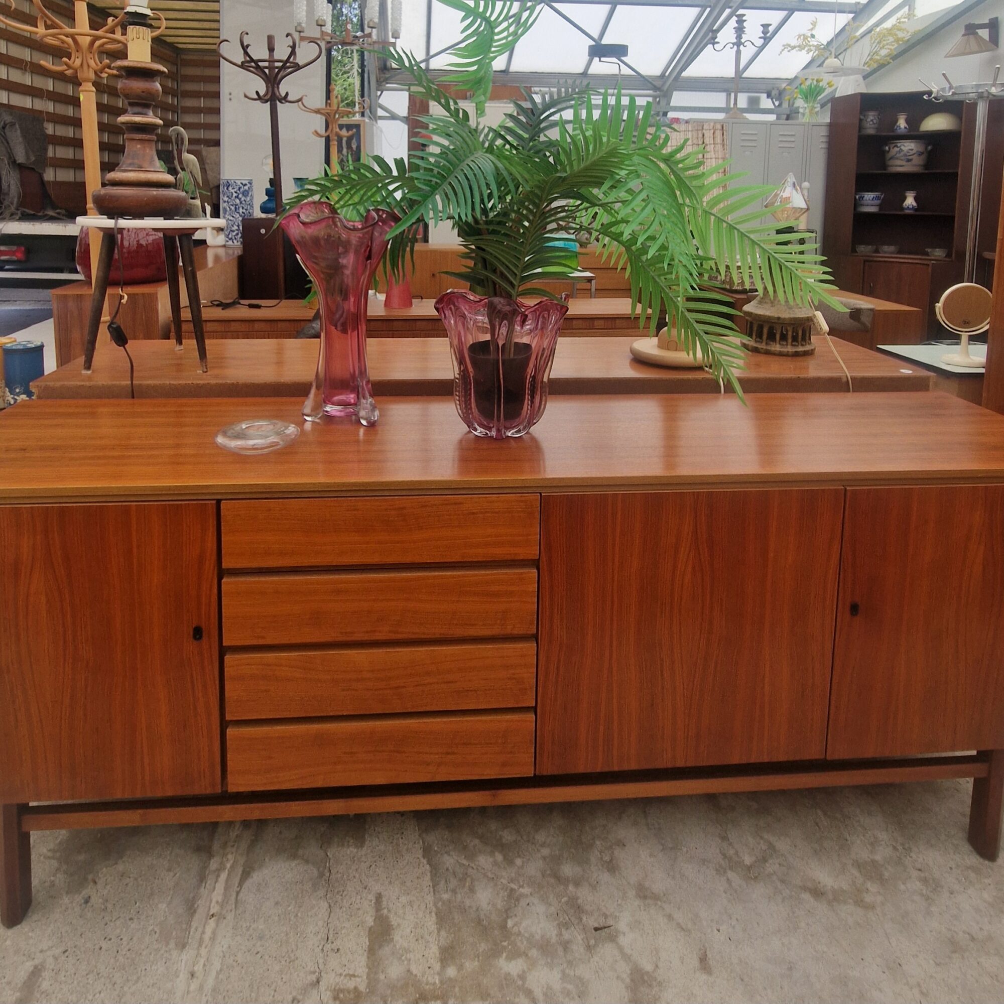 Vintage dressoir 200cm strak model