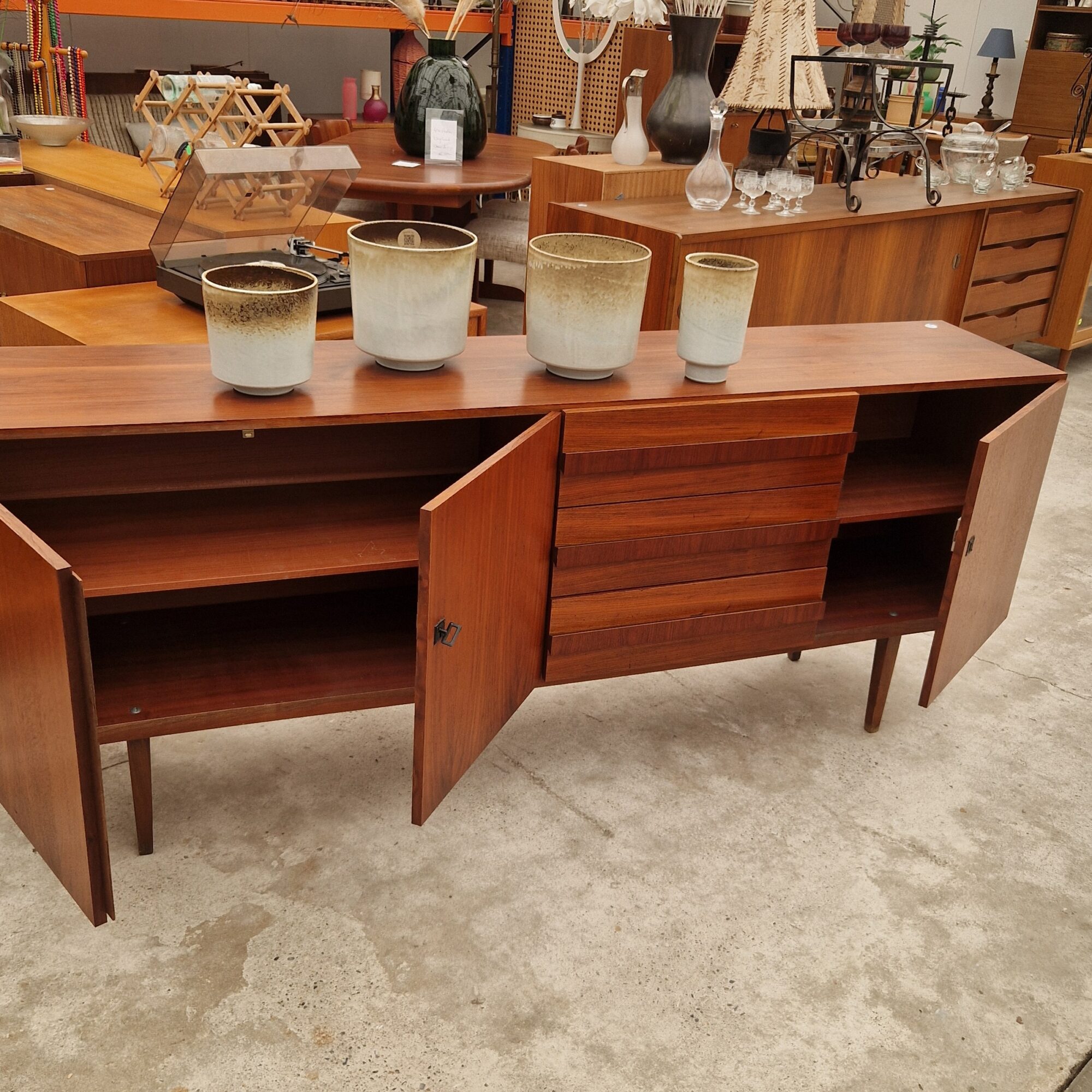 Vintage dressoir 210cm