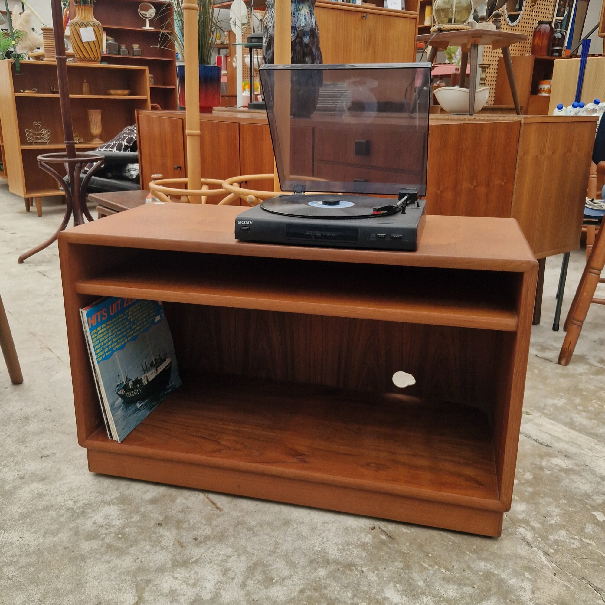 Deens Vintage platenspeler kastje