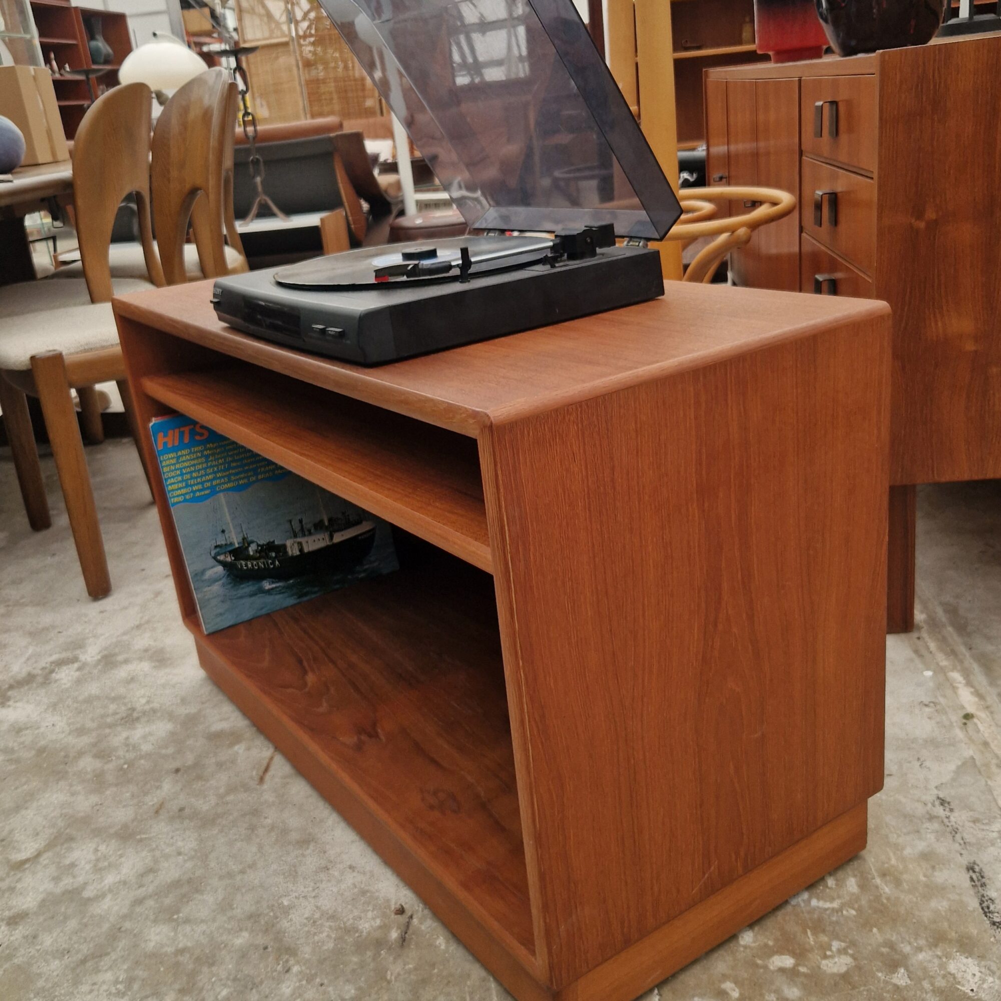 Deens Vintage platenspeler kastje