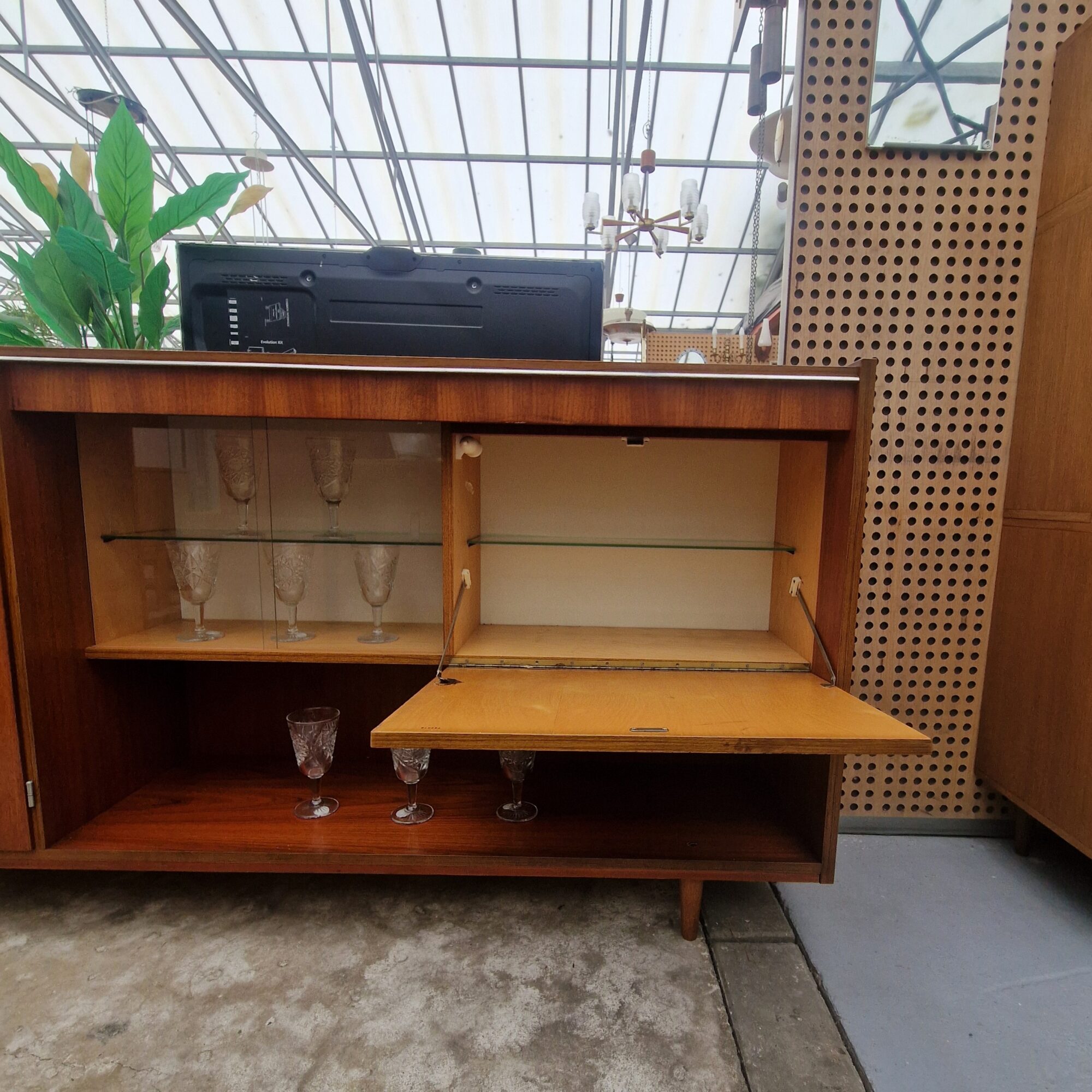 Vintage wandkast 217cm