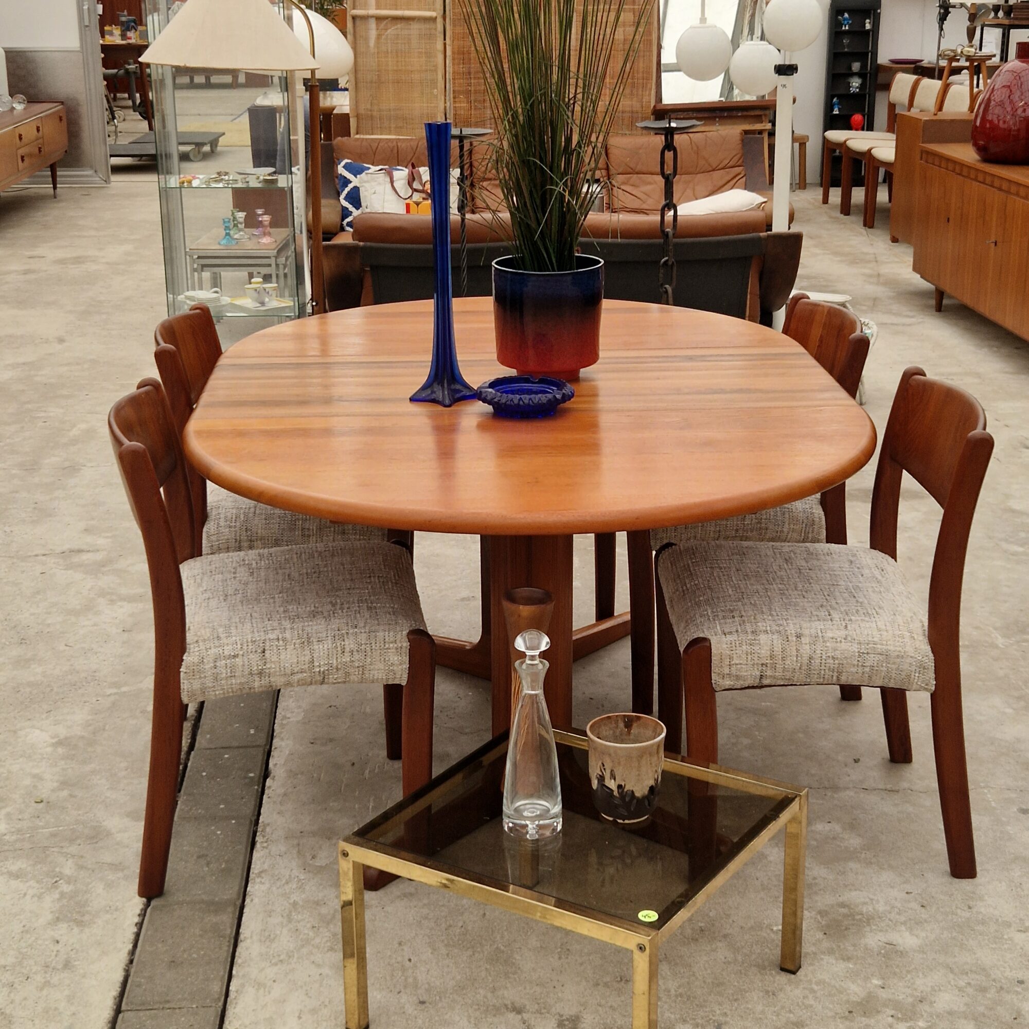 Ronde uitschuifbare eettafel 120cm