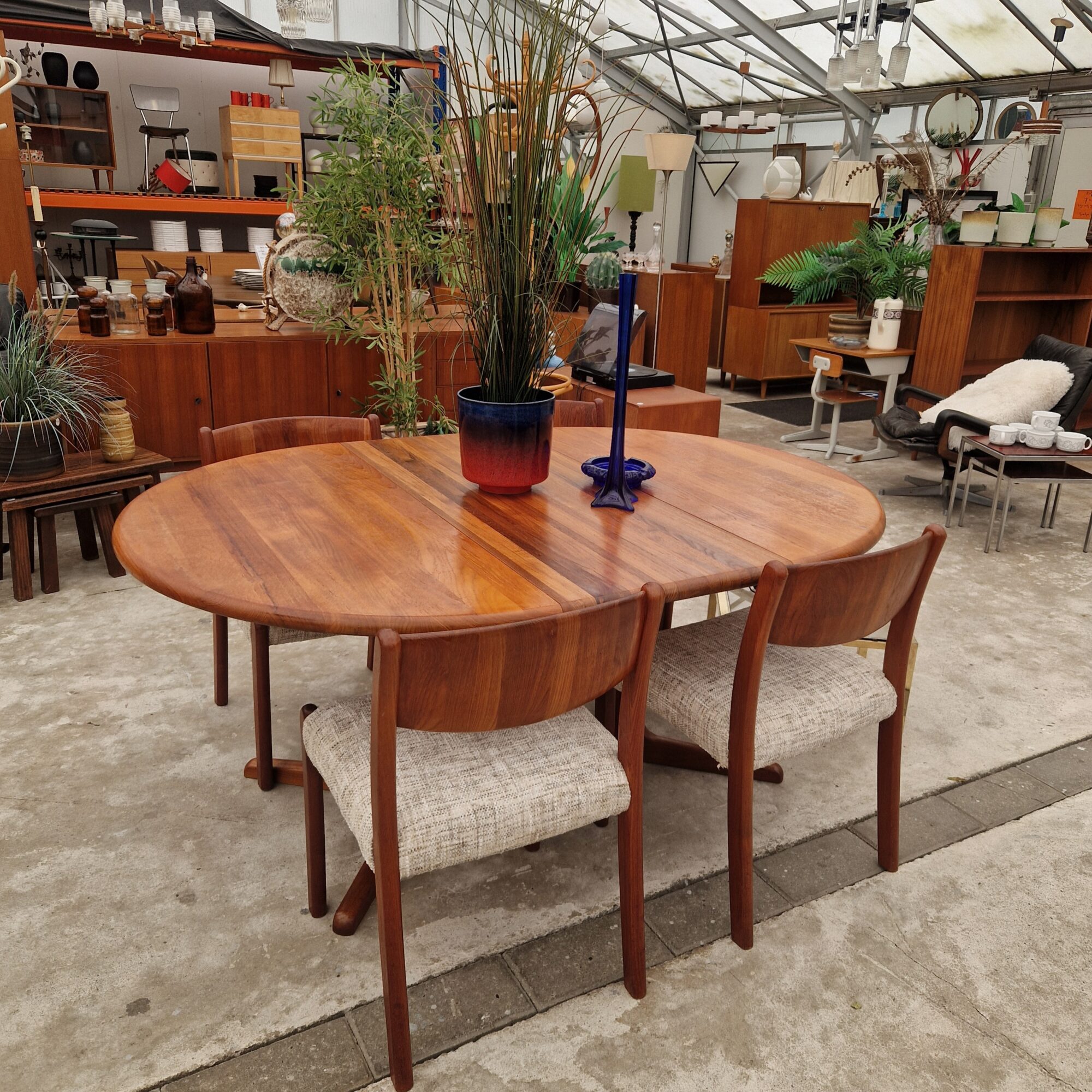Ronde uitschuifbare eettafel 120cm