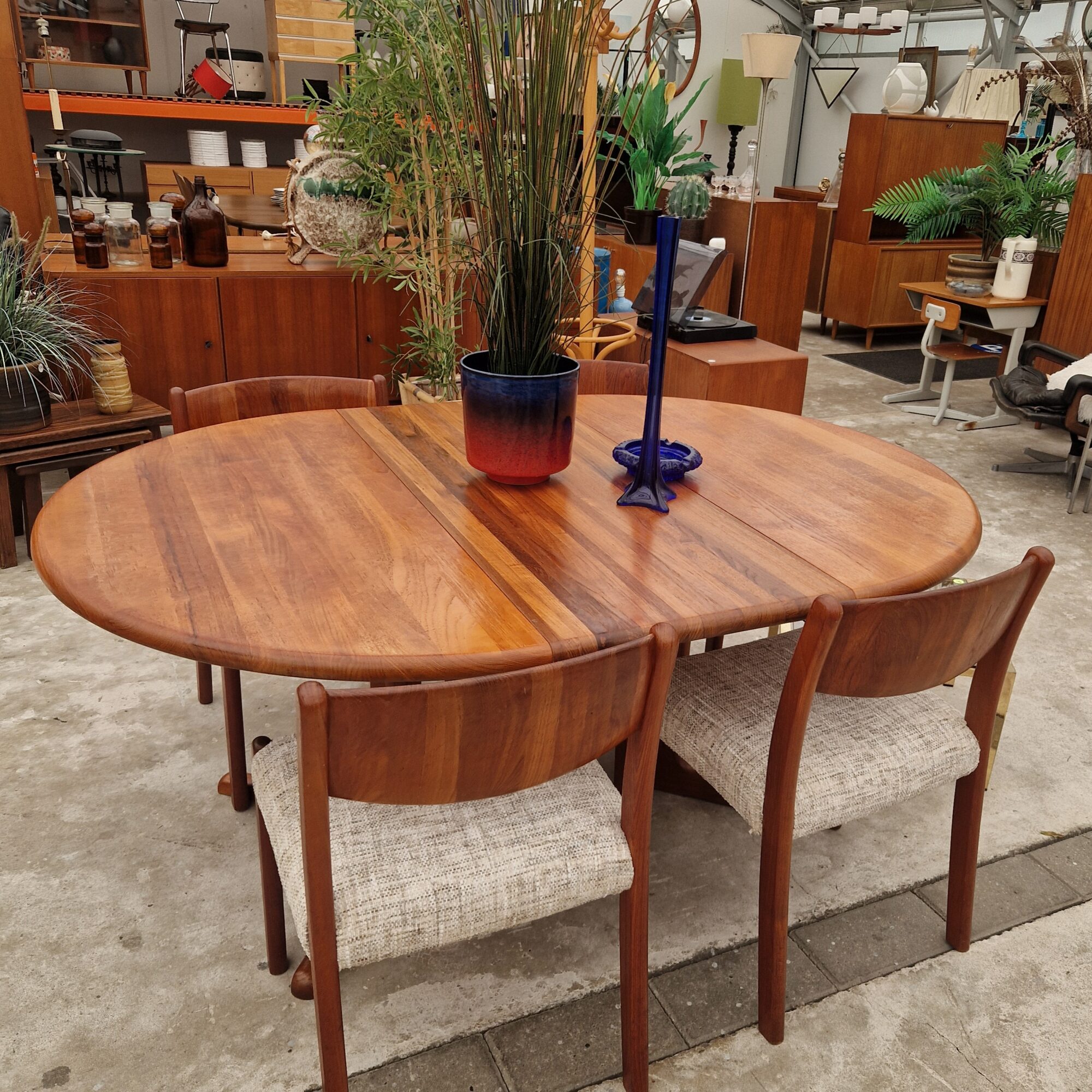 Ronde uitschuifbare eettafel 120cm