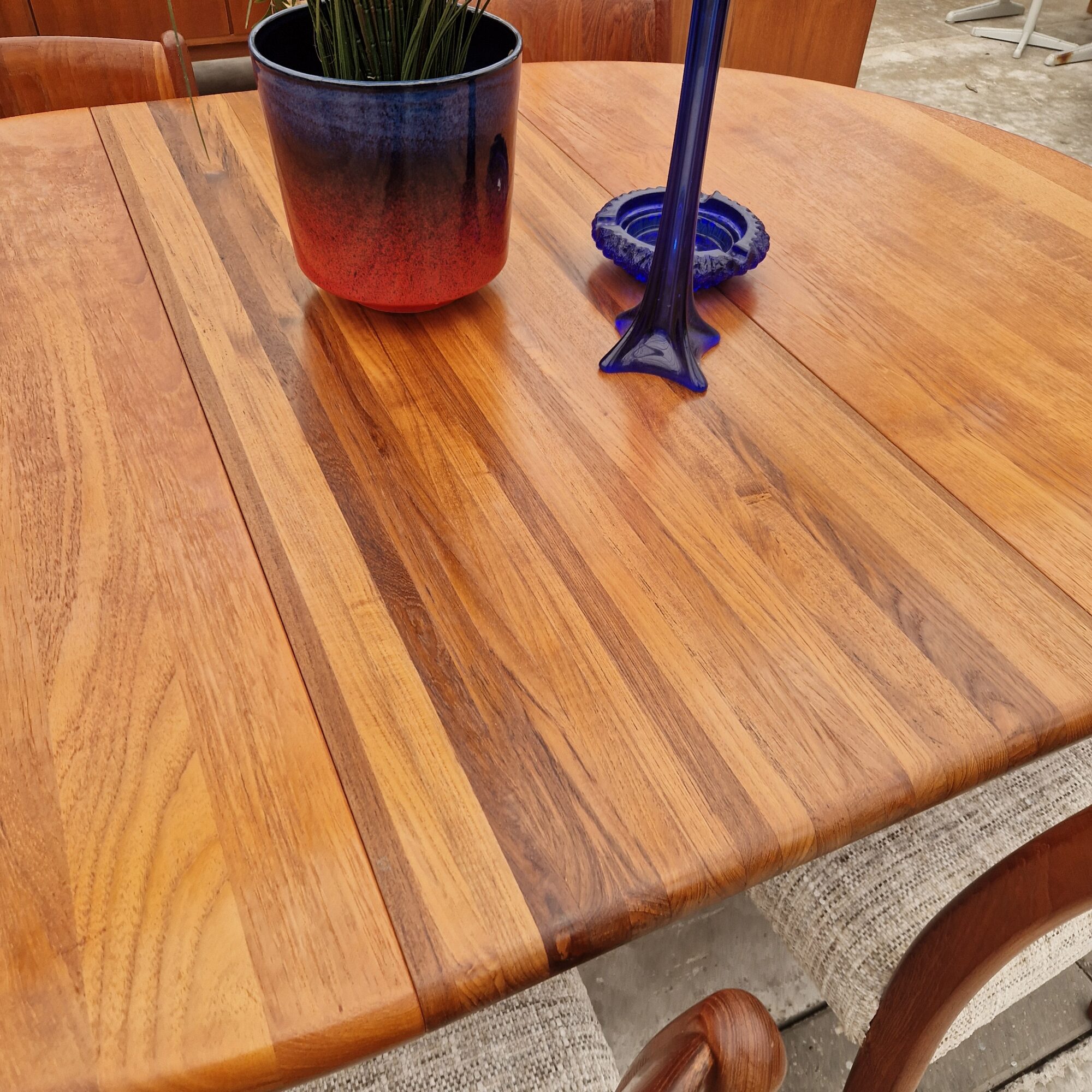 Ronde uitschuifbare eettafel 120cm