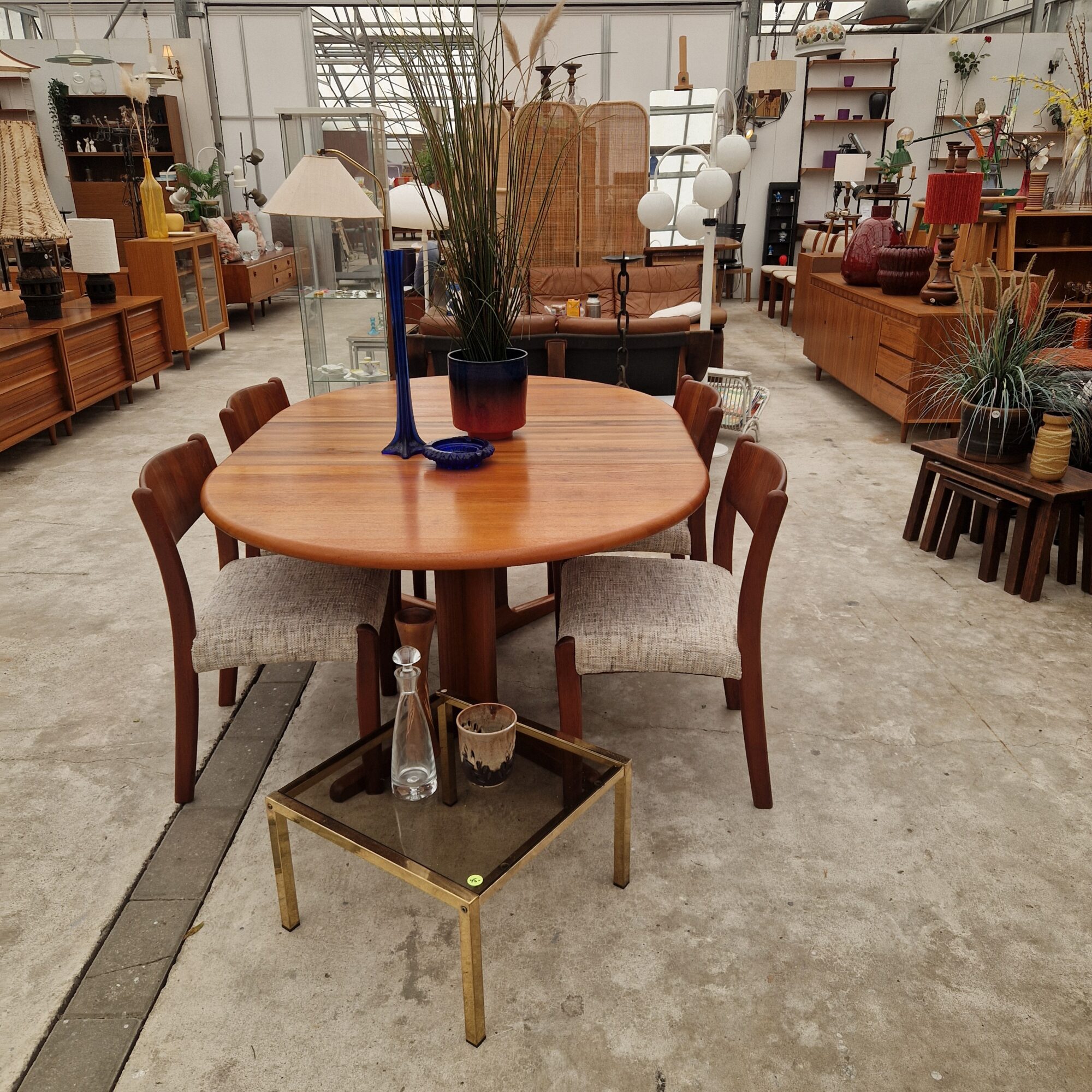 Ronde uitschuifbare eettafel 120cm