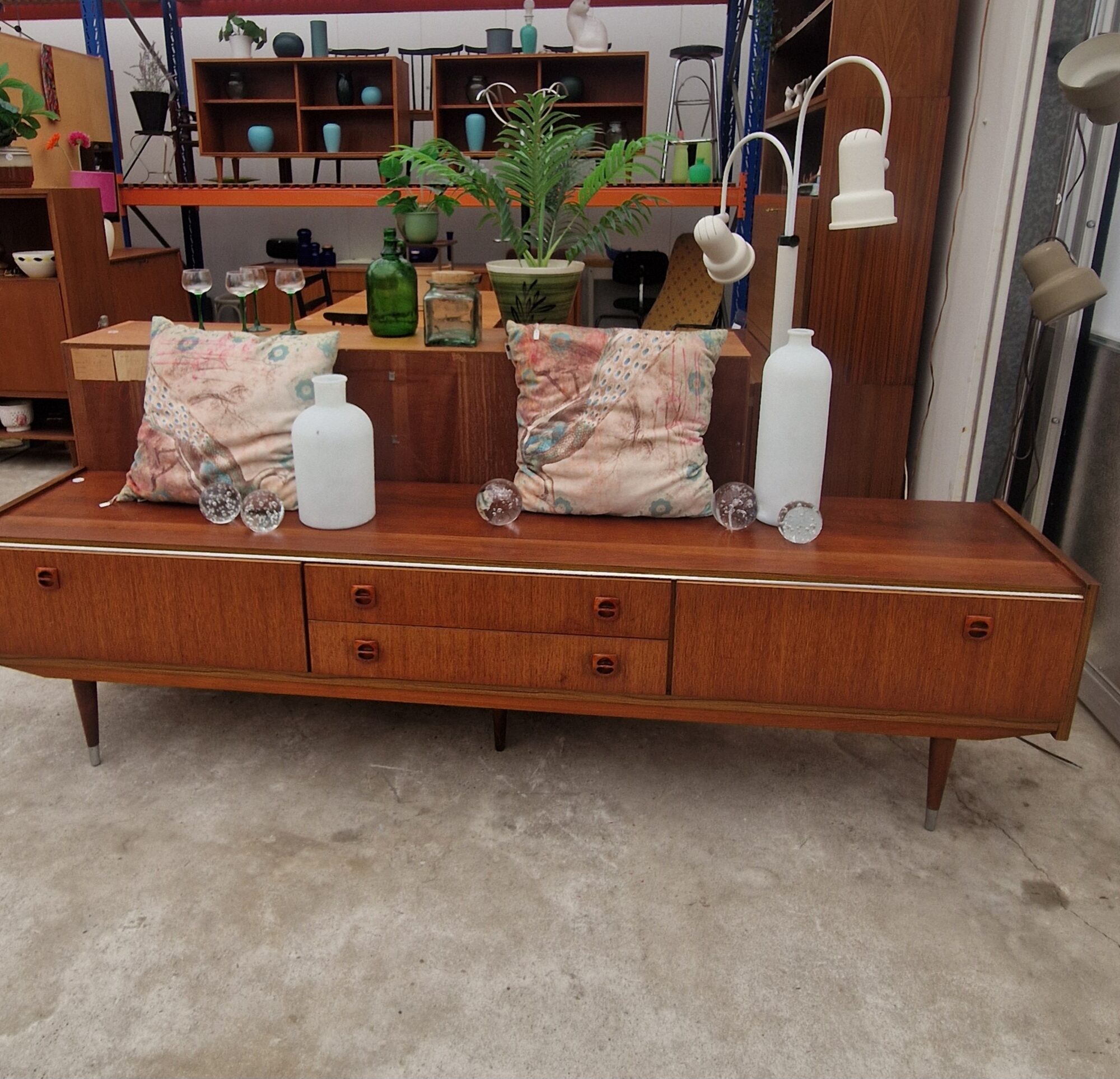 Vintage TVmeubel 222cm