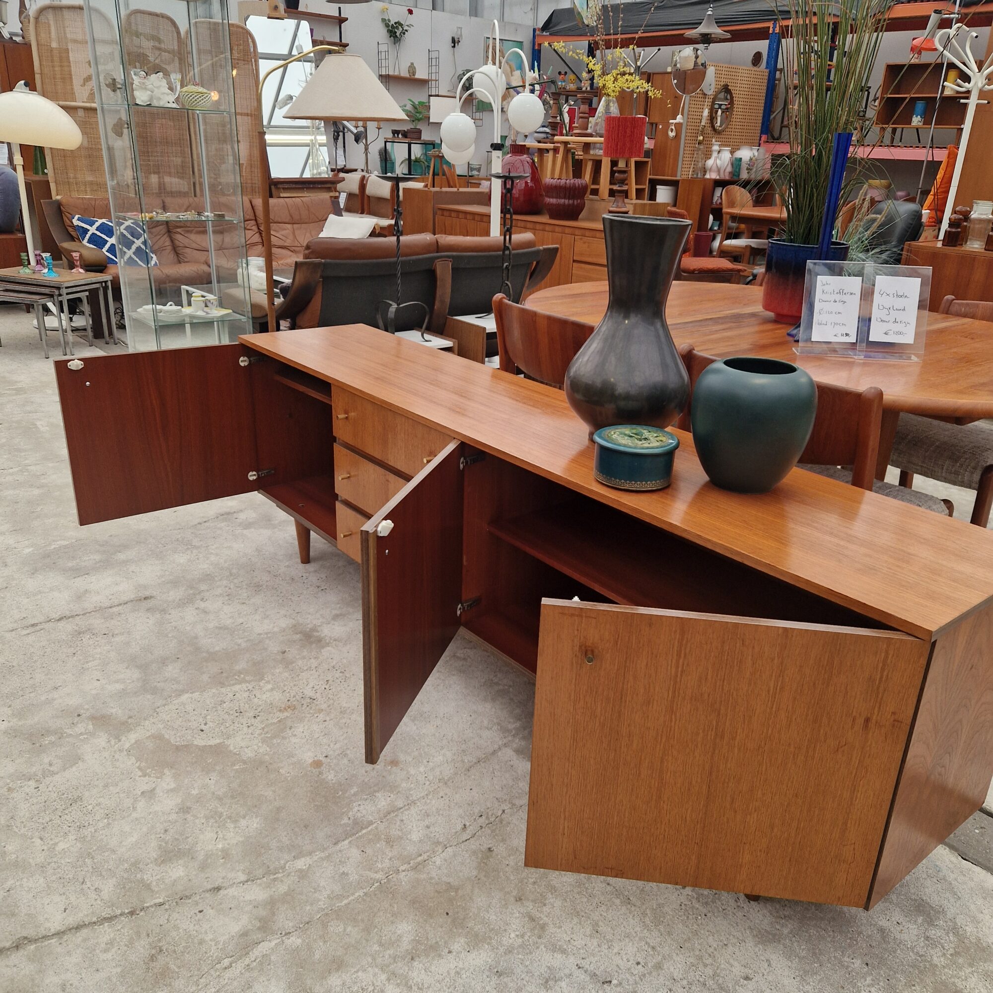 vintage dressoir tvmeubel 198cm