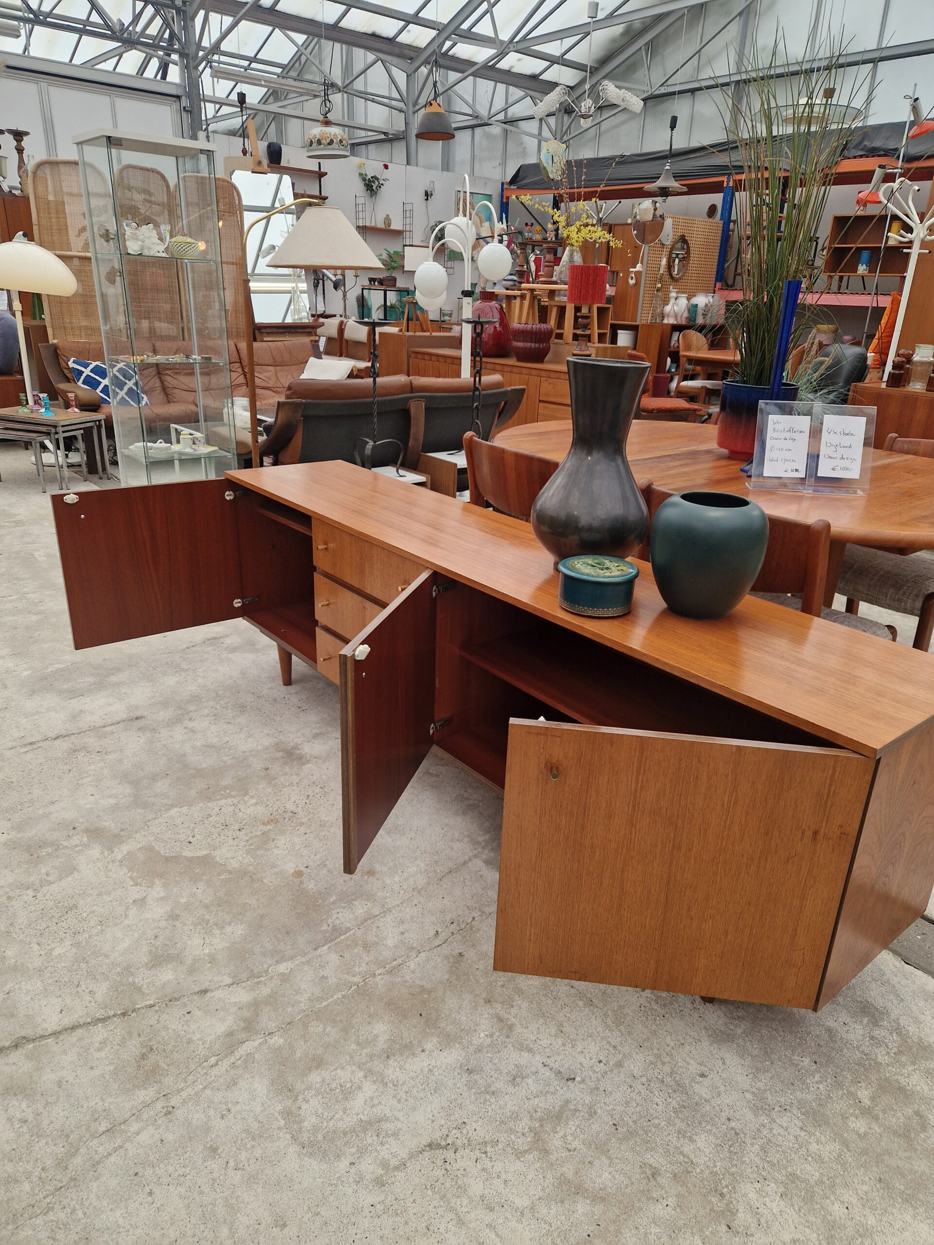 vintage dressoir tvmeubel 198cm