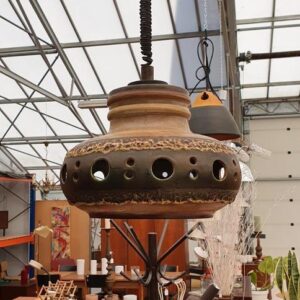 Vintage hanglamp van keramiek
